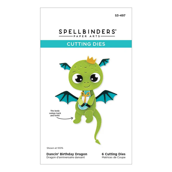 Spellbinders-DANCIN-BIRTHDAY-DRAGON-ETCHED-DIES-FROM-THE-MONSTER-BIRTHDAY-COLLECTION---Stanz-Set