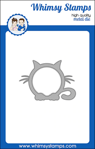 Whimsy Stamps Die Stanze  -  Kitty Frame - Katze