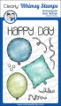 Whimsy Stamps Clear Stamps - Happy Day Balloons