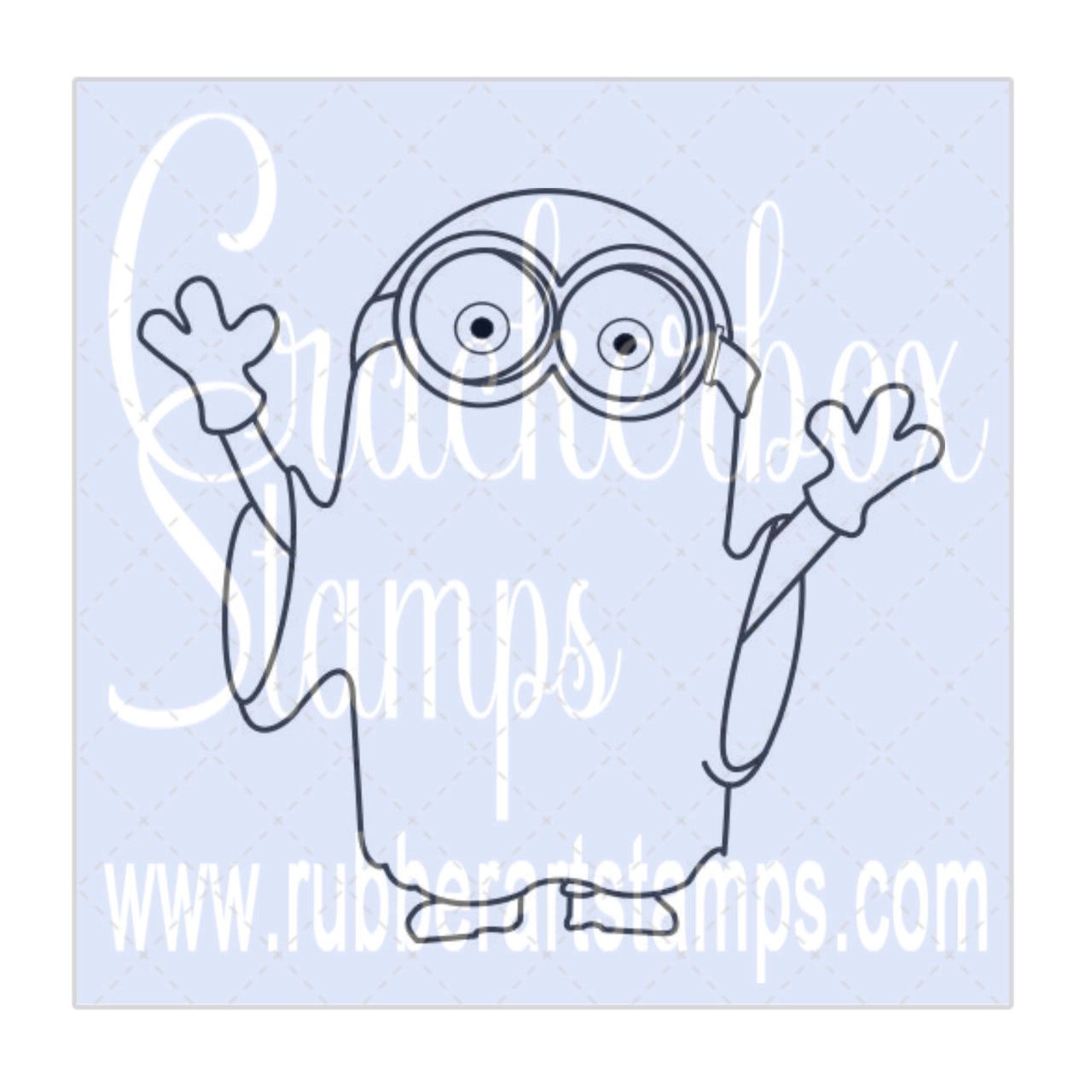 Crackerbox & Suzy Stamps Cling - Gummistempel  Ghost Minion