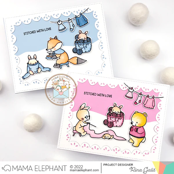 Bild 3 von Mama Elephant - Clear Stamps STITCHED WITH LOVE