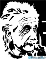 StempelBar Stempelgummi Albert Einstein Profil