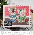 Bild 1 von The Rabbit Hole Designs Clear Stamps - Hoggy Holidays - Weihnachten Schwein