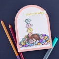 Bild 7 von Spellbinders Candy Hearts Cling Rubber Stamp Set - House Mouse Stempelgummi