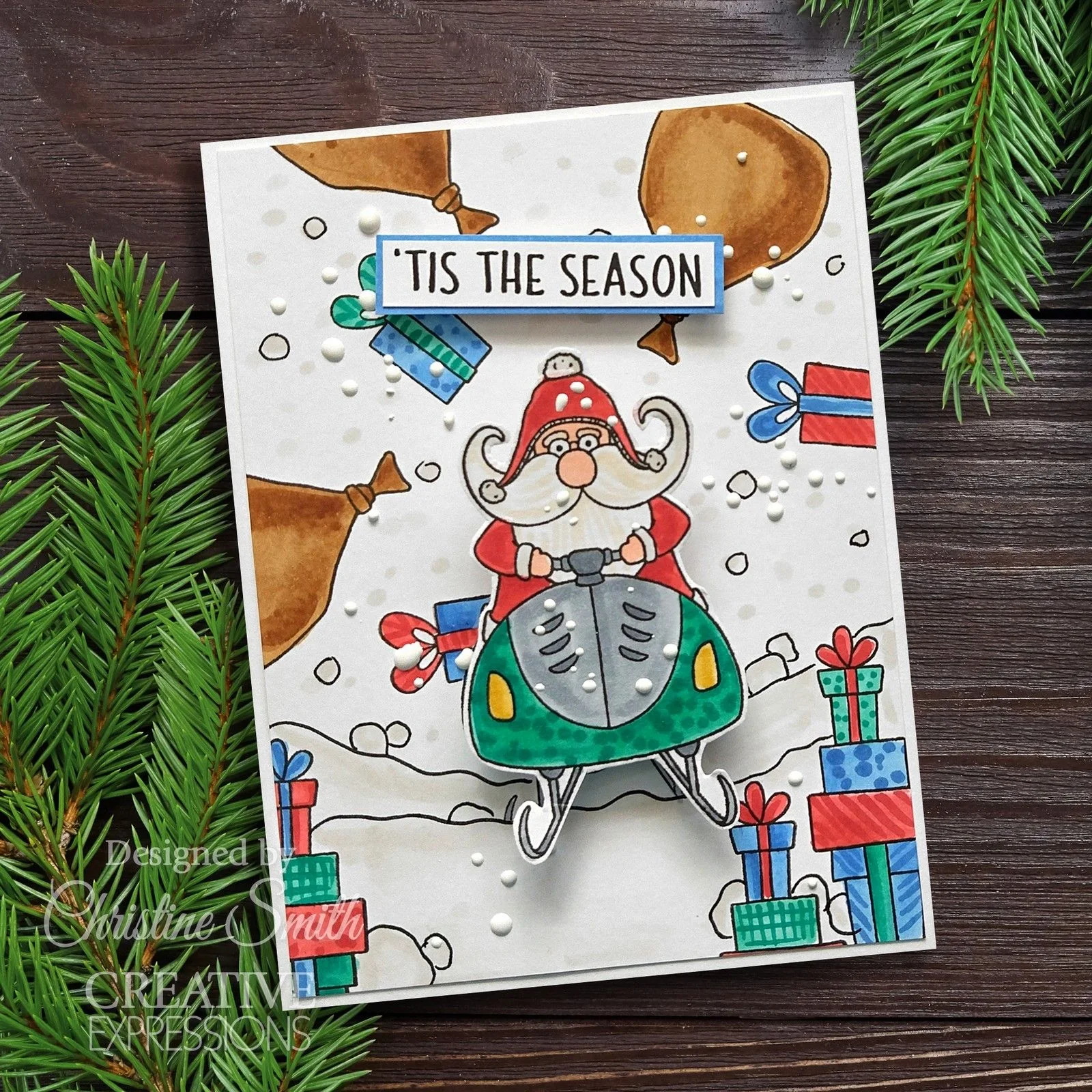 Bild 3 von Creative Expressions • Jane's Doodles Clear Stamps Santa's Coming To Town - Weihnachtsmann