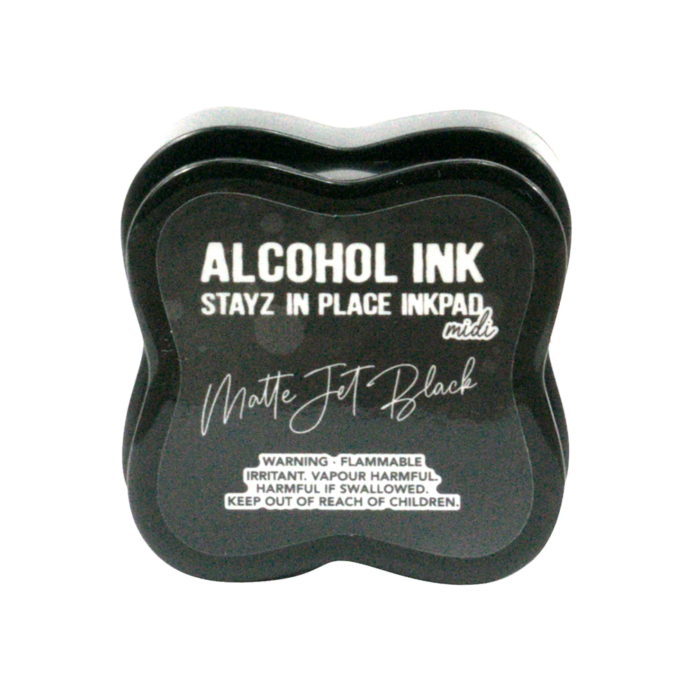 Stayz in Place Alcohol Ink Pad - Jet Black Midi - Stempelkissen schwarz