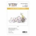 Spellbinders Party Streamers Cling Rubber Stamp Set - House Mouse Stempelgummi