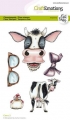 CraftEmotions Stempel - Clear Stamps A6 - Cows 2 Carla Creaties