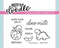 Heffy Doodle Clear Stamps  - Dinky Dinos - Stempel Dinosaurier