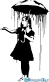 StempelBar Stempelgummi Mädchen mit Regenschirm