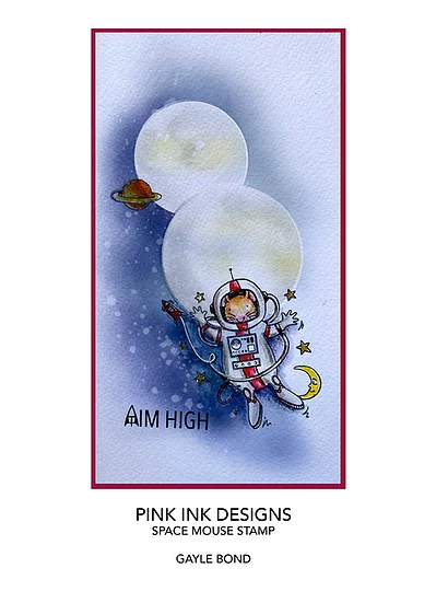 Bild 3 von Pink Ink Designs - Stempel Rocket Mouse (Astronaut Maus)