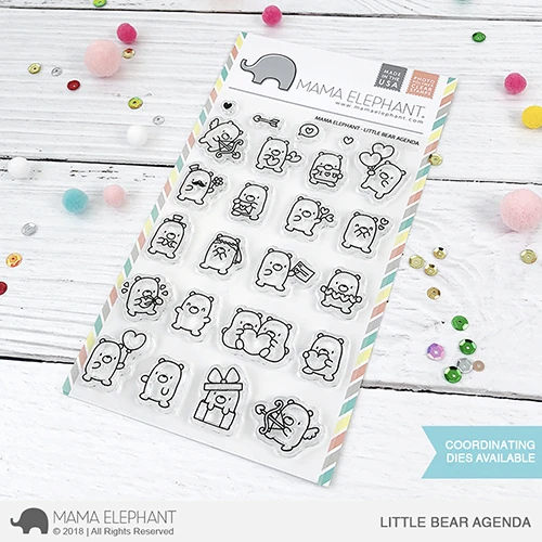 Mama Elephant - Clear Stamps LITTLE BEAR AGENDA - Bären