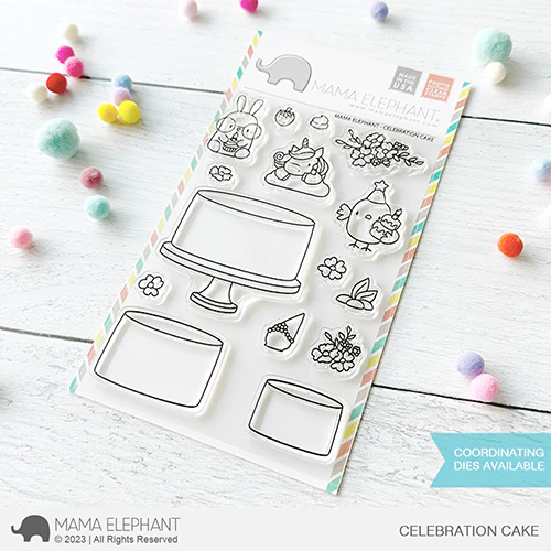 Mama Elephant - Clear Stamps CELEBRATION CAKE