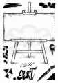 WOODWARE Clearstamps  Clear Magic Singles Art Easel A5 Stamp