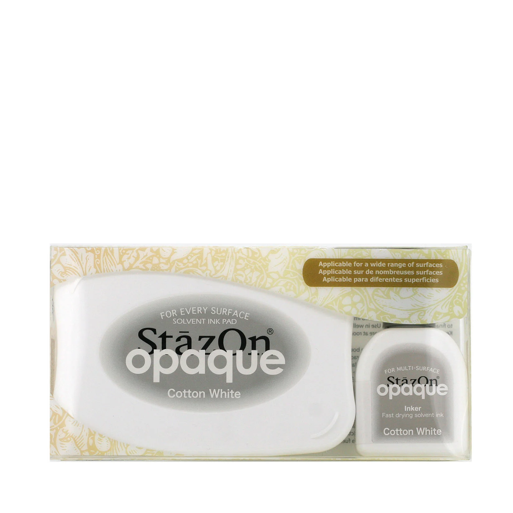 StazOn opaque Stempelkissen Cotton White