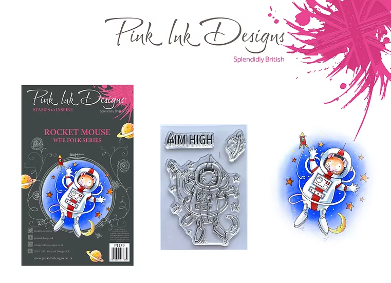 Bild 7 von Pink Ink Designs - Stempel Rocket Mouse (Astronaut Maus)