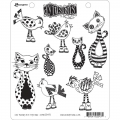 Dyan Reaveley's Dylusions Cling Stamp Gummistempel Cat Among Pigeons