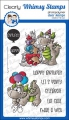 Whimsy Stamps Clear Stamps - Birfday Party Dragons
