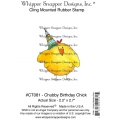 Gummistempel Whipper Snapper Cling Stamp Chubby Birthday Chick