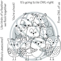Bild 2 von The Rabbit Hole Designs Clear Stamps  - OWL-Right - Eulen