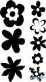 StempelBar Stempelgummi Blumen-Set (8 Stück)
