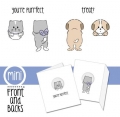 Art Impressions Stempelgummi Mini Front & Backs Cat & Dog Mini Set