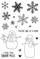 Jane's Doodles Clear Stamps - Snowflakes  - Schneeflocke