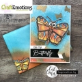 Bild 2 von CraftEmotions Stempel - clearstamps A6 - Bugs 5 Carla Creaties - Schmetterling