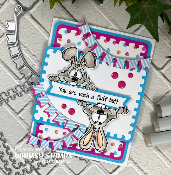 Bild 14 von Whimsy Stamps Clear Stamps - Fluff Butt - Hase