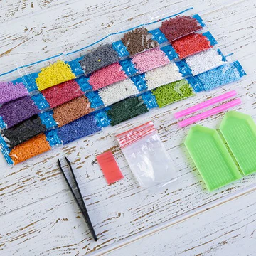 Craft Buddy Crystal Art Refill Pack of Crystals - 20 assorted packs + Tools - Starterset 