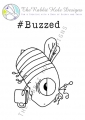 Bild 1 von The Rabbit Hole Designs Clear Stamps  - Caffeinated - Bee - Biene