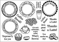 Creative Expressions Clear Stamps Coffee Tine
