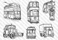 Picture This Stamps - Stempel Trucks'n'Trams