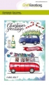 CraftEmotions Stempel - clearstamps A6 - x-mass cars 2 Carla Creaties