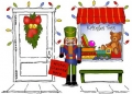 Art Impressions Stempelgummi Door Ways Christmas Toy Shoppe