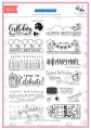 The Stamping Village - Happy Birthday - Clear stamp Set