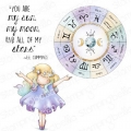Gummistempel Stamping Bella Cling Stamp TINY TOWNIE ASTROLOGY CHART