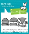Lawn Fawn Cuts - Stanzschablone Tiny Gift Box Holiday Hats add-on Weihnachten Mütze