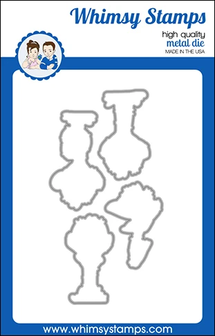 Whimsy Stamps Die Stanze - Hey Ostrich Outlines Strauß