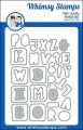 Whimsy Stamps Die Stanze  -  Quirky ABC Outlines Die Set