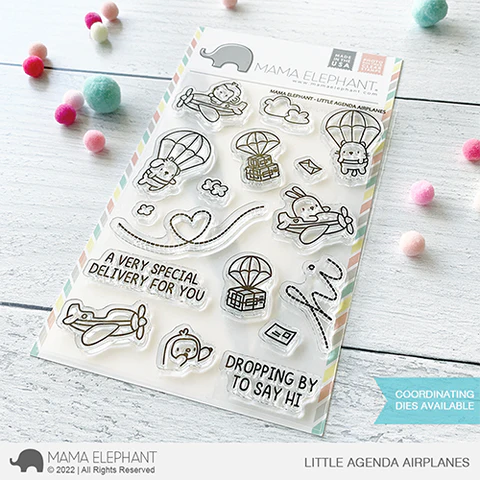 Mama Elephant - Clear Stamps  LITTLE AGENDA AIRPLANES