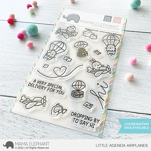 Mama Elephant - Clear Stamps LITTLE AGENDA AIRPLANES