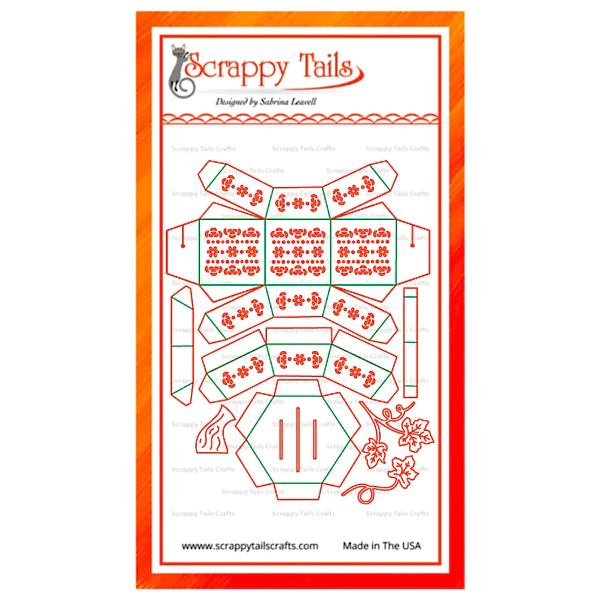 Scrappy Tails Stanz-Set - A7 Pumpkin Pop Up Card