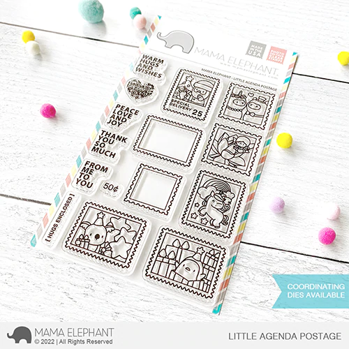 Mama Elephant - Clear Stamps LITTLE AGENDA POSTAGE