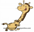 Riley and Company Gummistempel - GIGGLING GIRAFFE