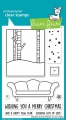 Lawn Fawn Clear Stamps - Clearstamp Window Scene: Winter