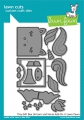 Lawn Fawn Cuts - Stanzschablone Tiny Gift Box Unicorn and Horse Add-On