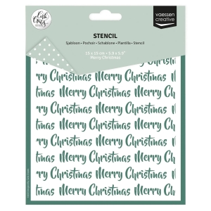 Vaessen-Creative--Stencil-Schablone-Merry-Christmas