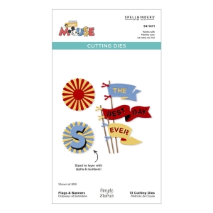 Spellbinders-Classic-Mouse-Flags--Banners-Etched-Dies---Stanz-Set-Classic-Mouse
