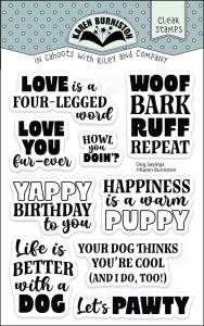 Karen-Burniston-Clear-Stamps-Stempel---Dog-Sayings